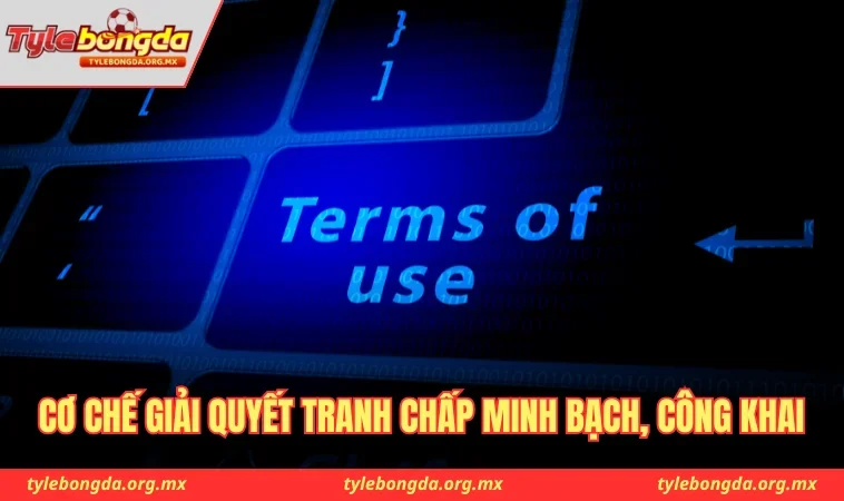 Cơ chế giải quyết tranh chấp minh bạch, công khai