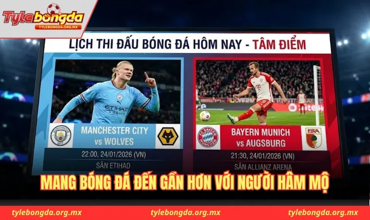 Website mang bóng đá đến gần hơn với người hâm mộ
